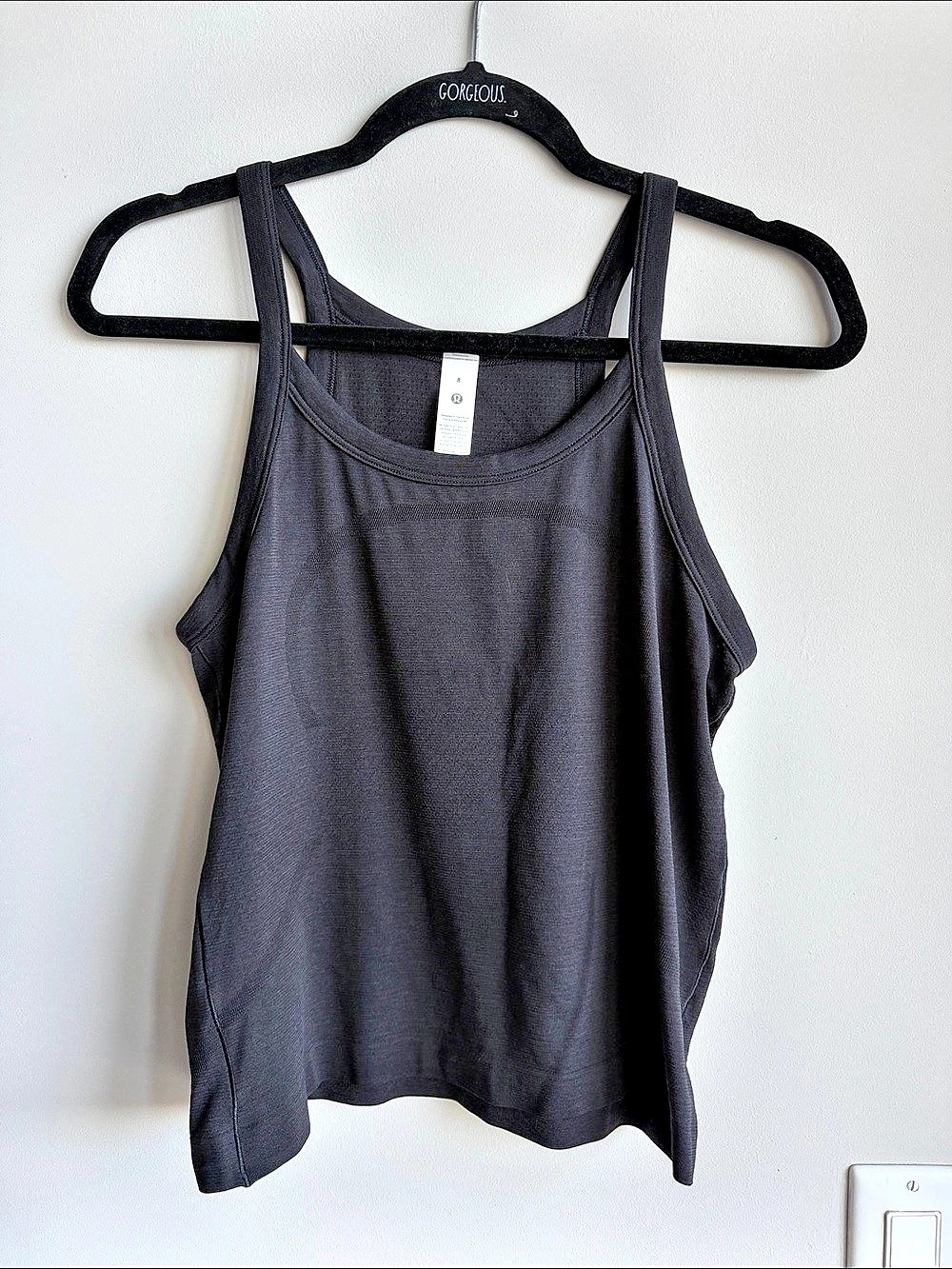 lululemon Swiftly Cami Tank Top in Black Size 8 Like New
